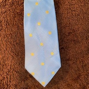 🤖 Italian boutique designer. Blue gold neck tie